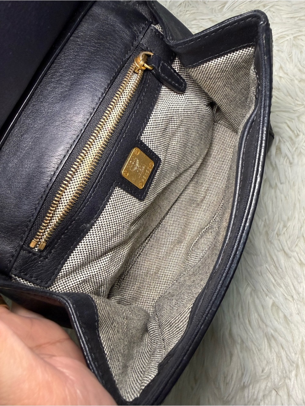 MCM  Authentic  Python Embossed Crossbody Bag - Picture 7 of 12